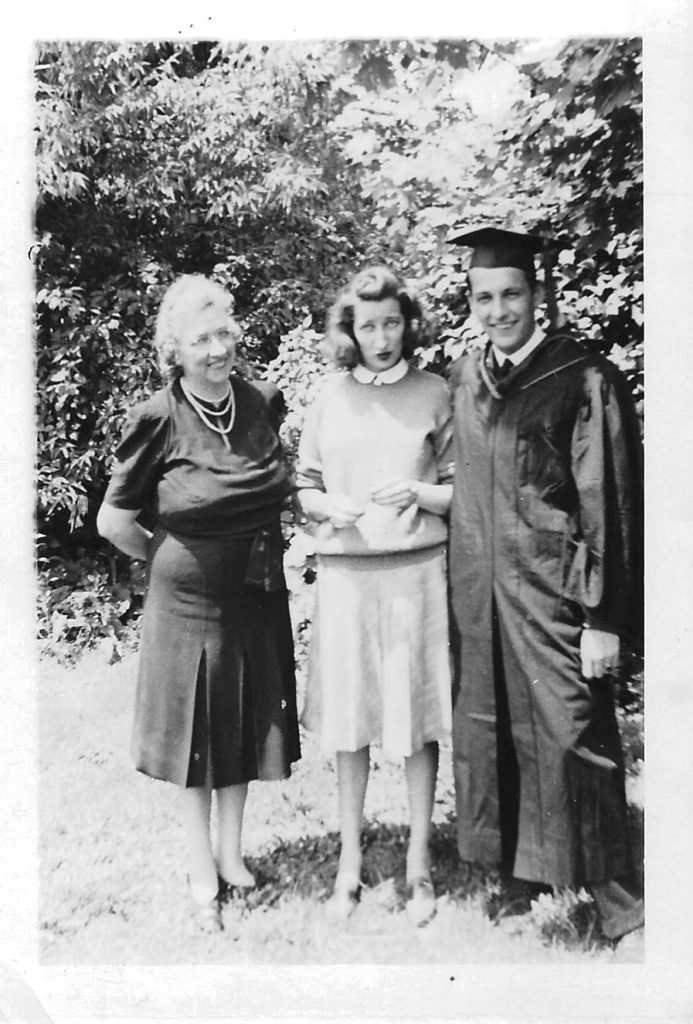 Nana, Elizabeth, Dad at SU 1941