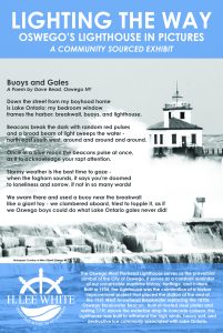 Buoys and Gales, poster of Dave Read poem used by H. Lee White Museum